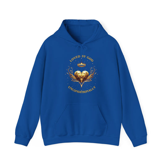 Unisex Heavy Blend™ Hooded Sweatshirt- Loved By God Unconditionally