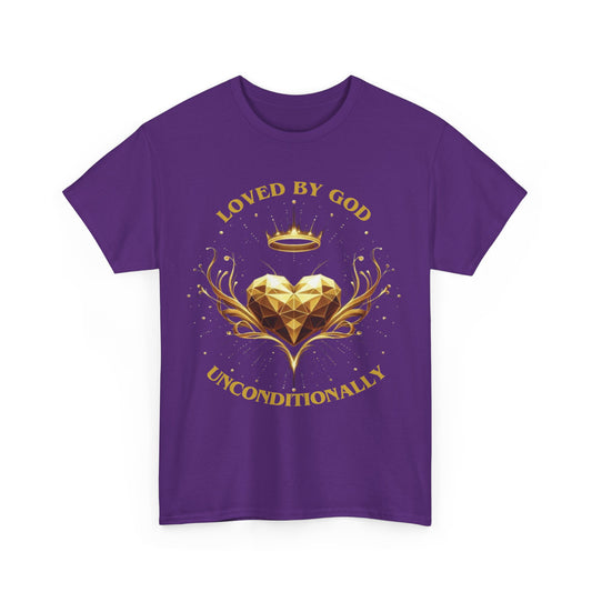Unisex Heavy Cotton Tee- Loved By God Unconditionally